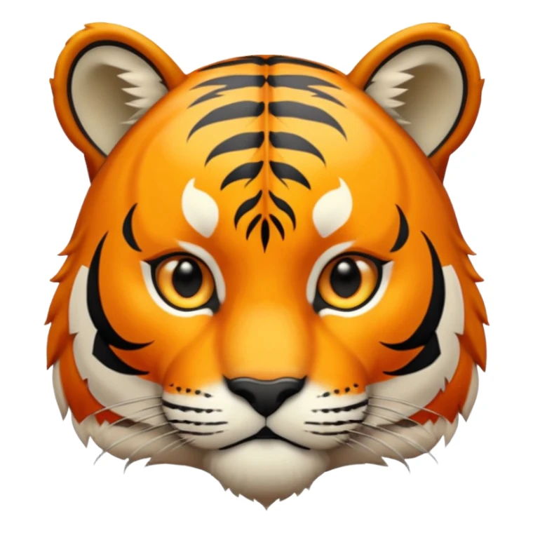 a tiger on black and white sticker