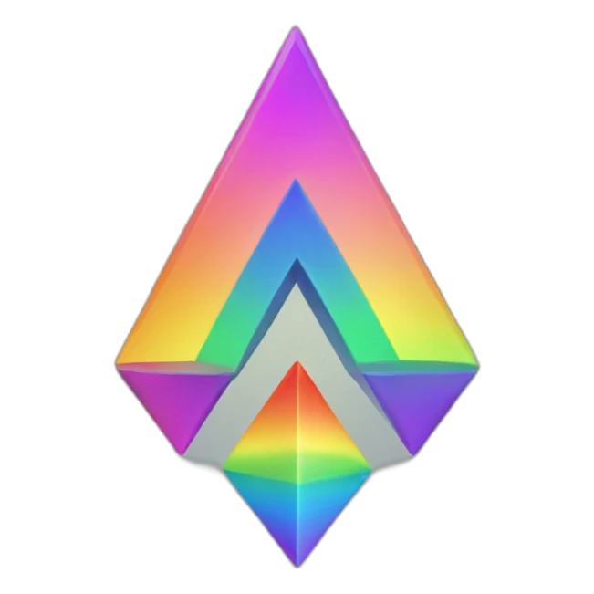 ethereum symbol rainbow sticker