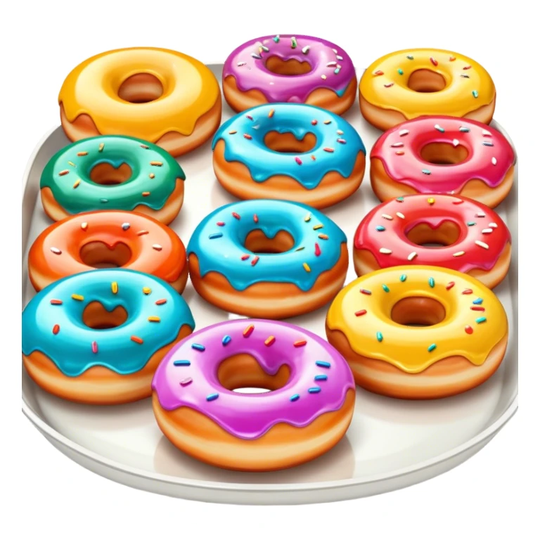 tray of donuts sticker