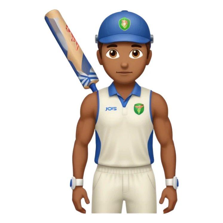 Brown Male Cricket sticker