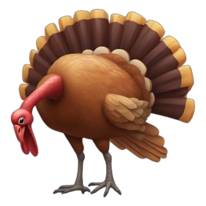 dancing turkey carcass sticker