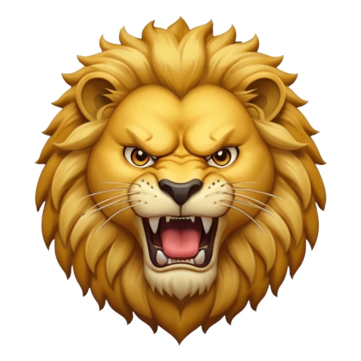 Angry lion sticker