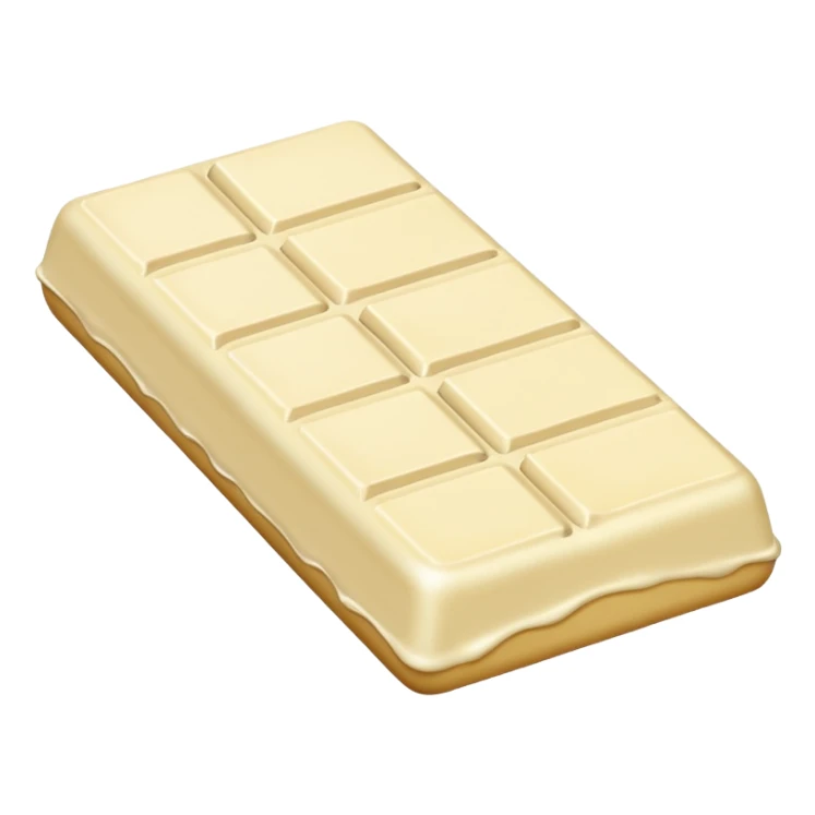 White chocolate sticker