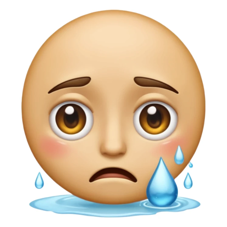 emoji face trying not to cry sticker