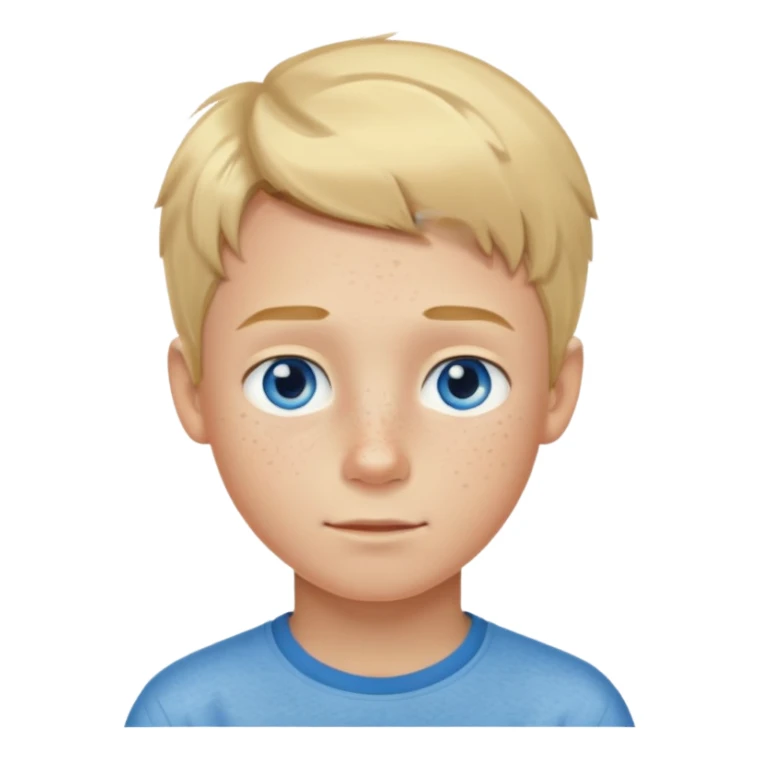 hassidic young boy blond freckles sticker
