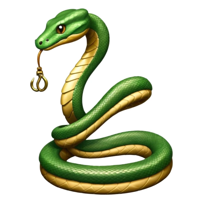 spade with snake wrapped around it sticker