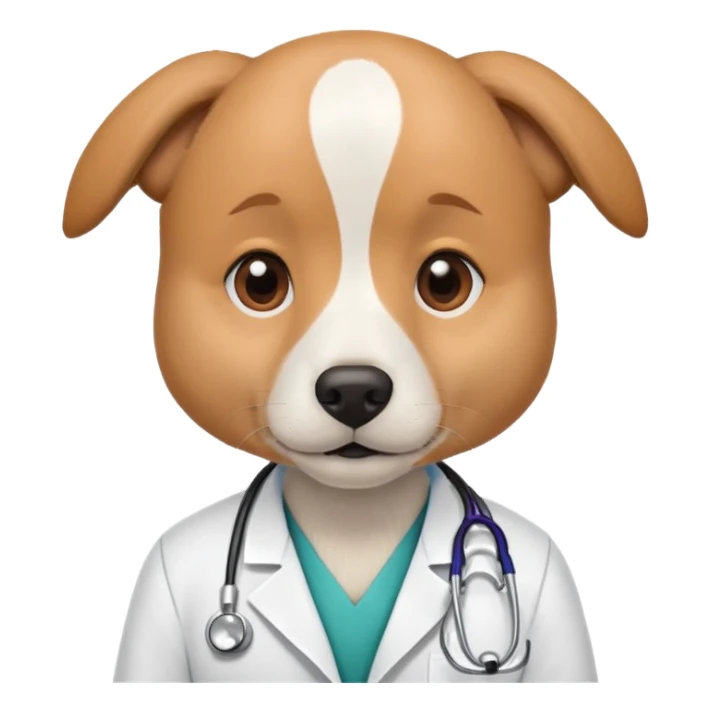 A doctor dog sticker
