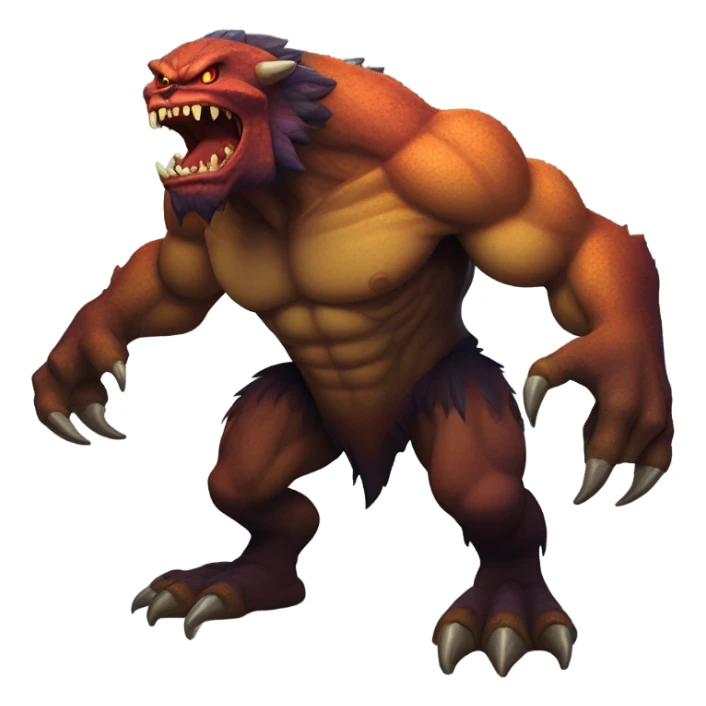 Monster climbing a mountain  sticker