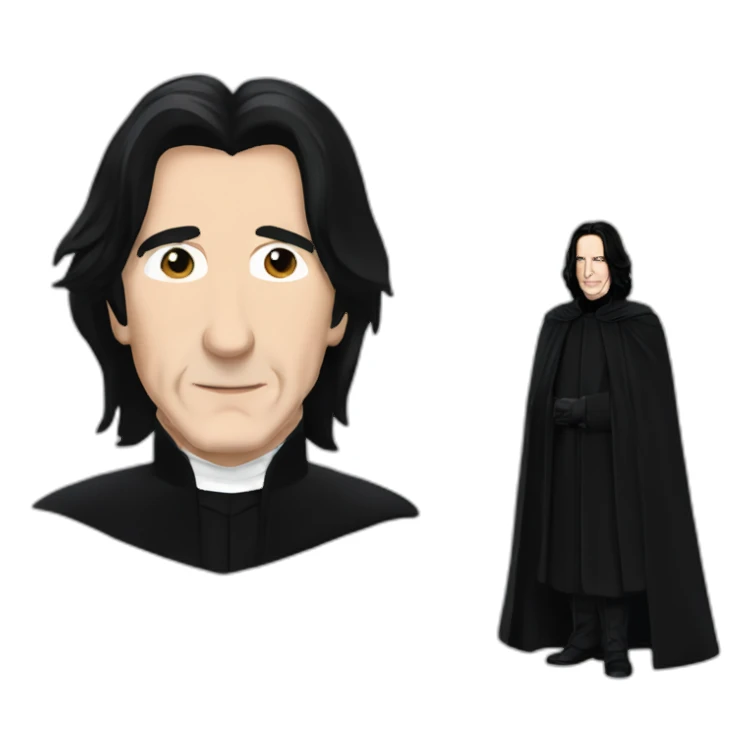 elegant severus snape alan rickman sticker