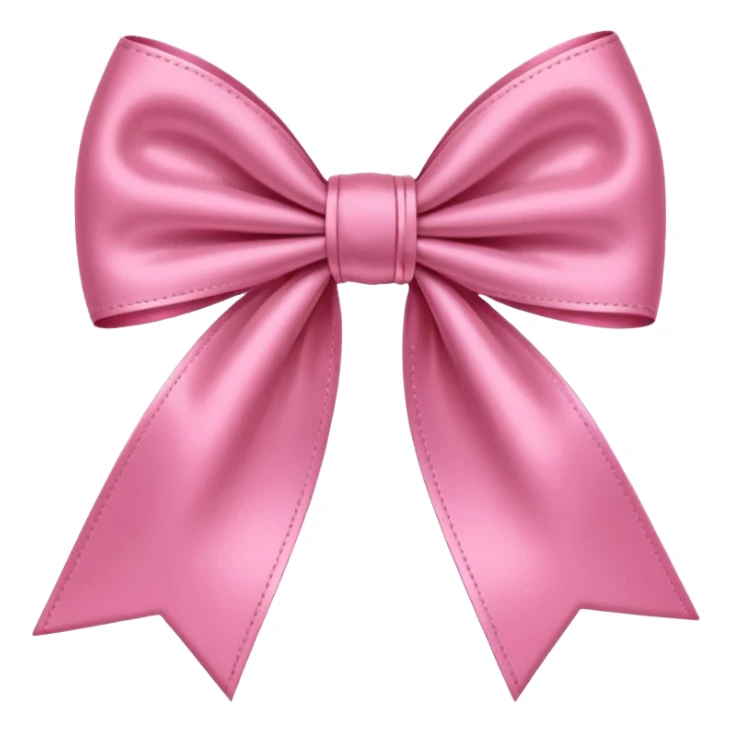 Pink preppy bow sticker