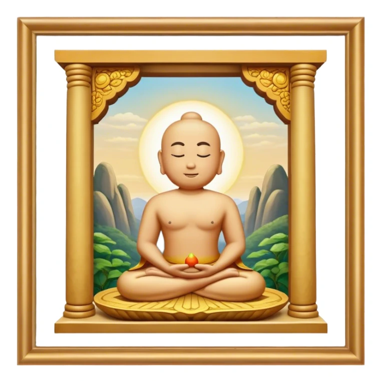 meditation potater temple sticker
