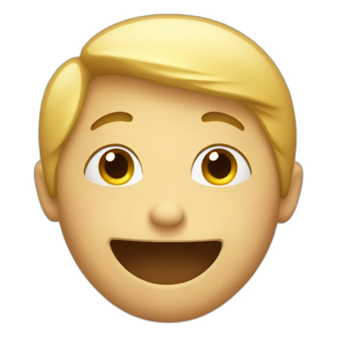 shy emoji with side smile sticker