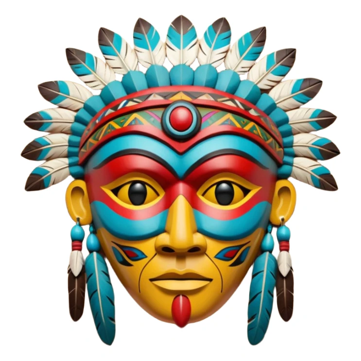 Native American Spirit Mask sticker