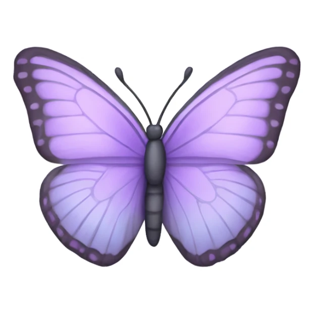 Pastel purple butterfly  sticker