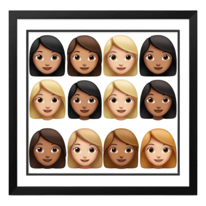 multiple girly framed photos sticker