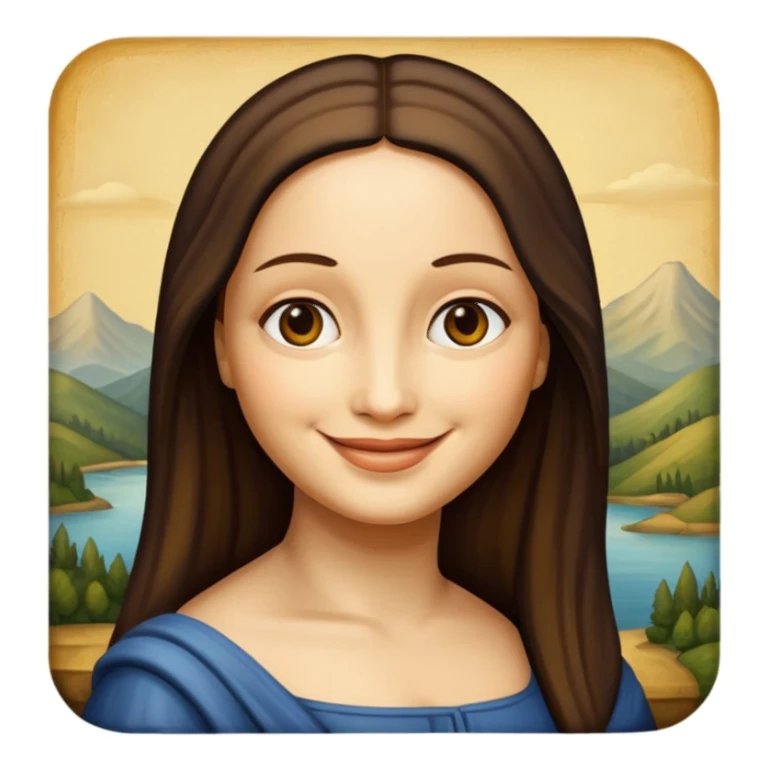 monalisa painting sticker