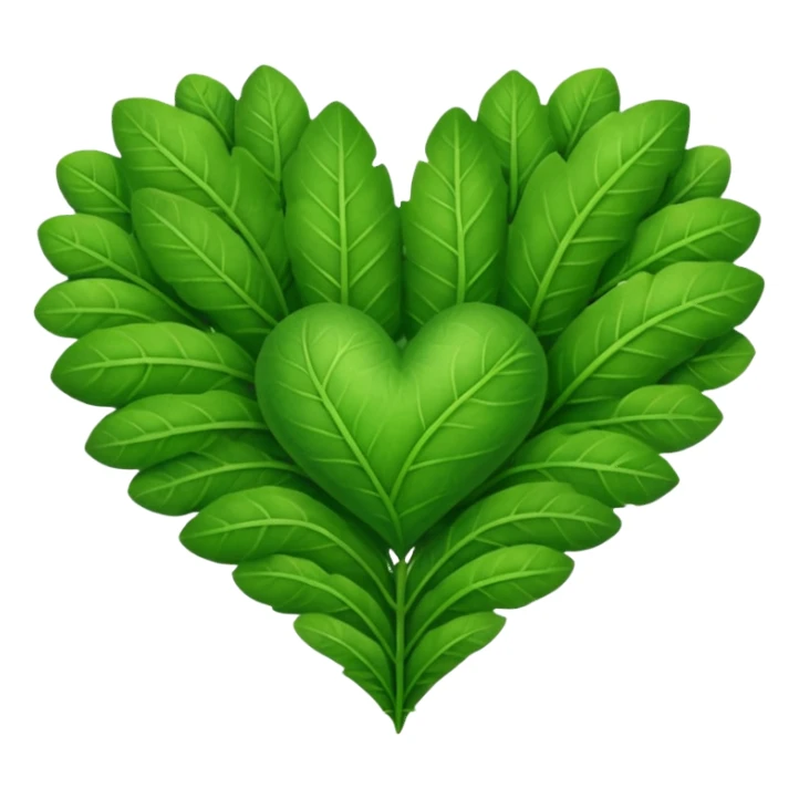 nature heart sticker