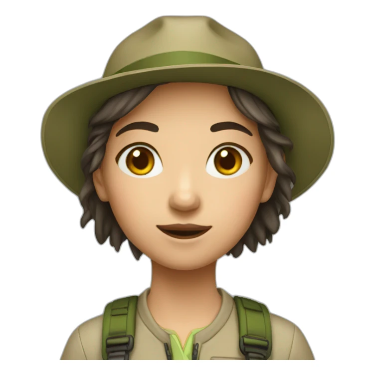 girl naturalist sticker