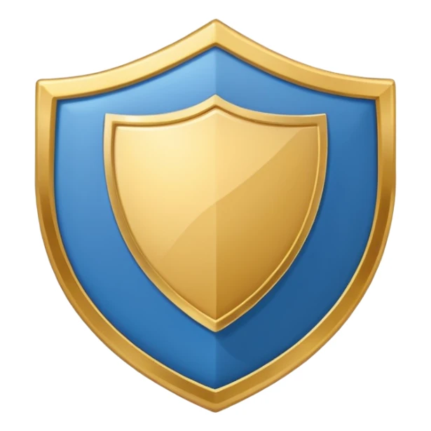 generate a flat image icon for health shield sticker