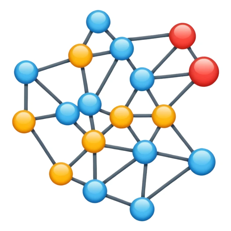 A small graph with nodes sticker