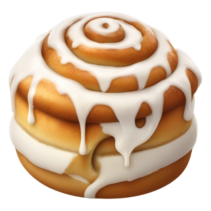 yummy cinnamon roll sticker