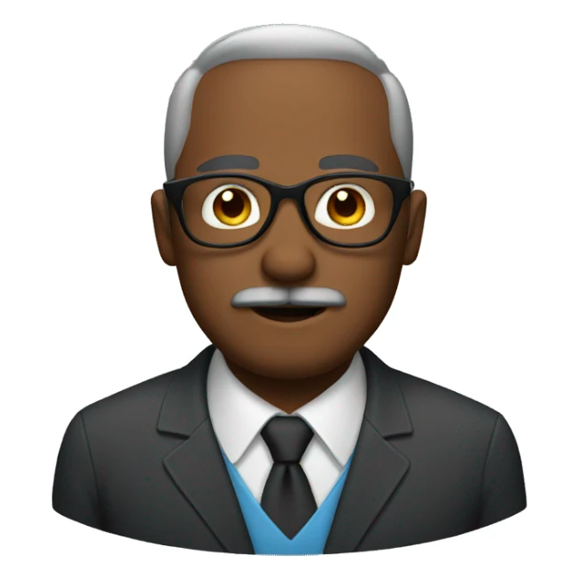 Dad with glasses and mustache sticker