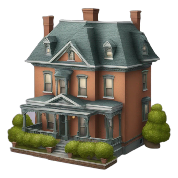 victorian house sticker