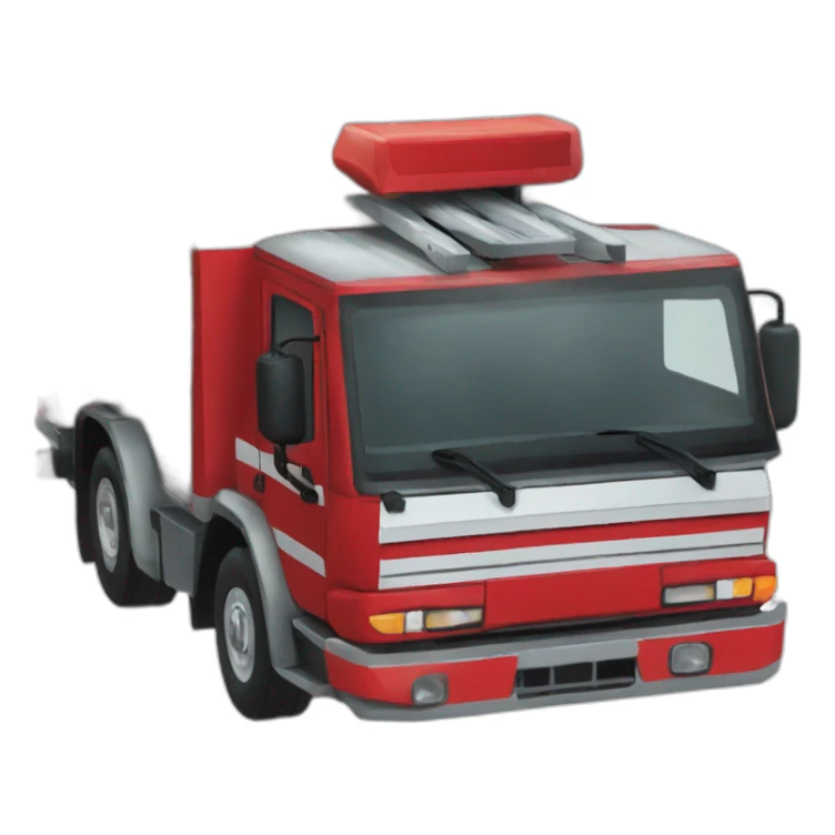 Camion de pompier français sticker