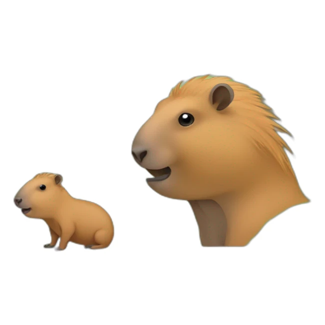 Capibara with gumy sticker