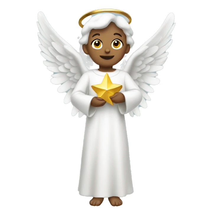 Christmas angel sticker