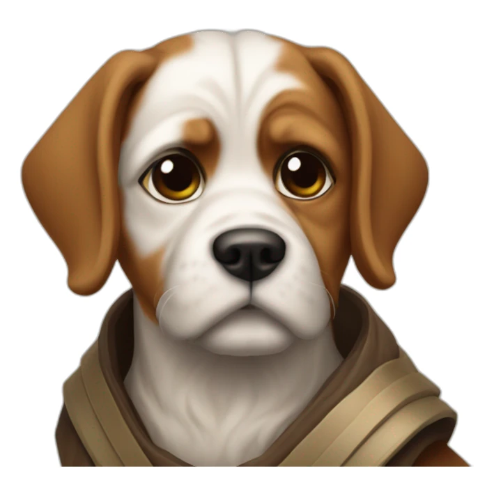 A Dog Obi Wan Kenobi sticker