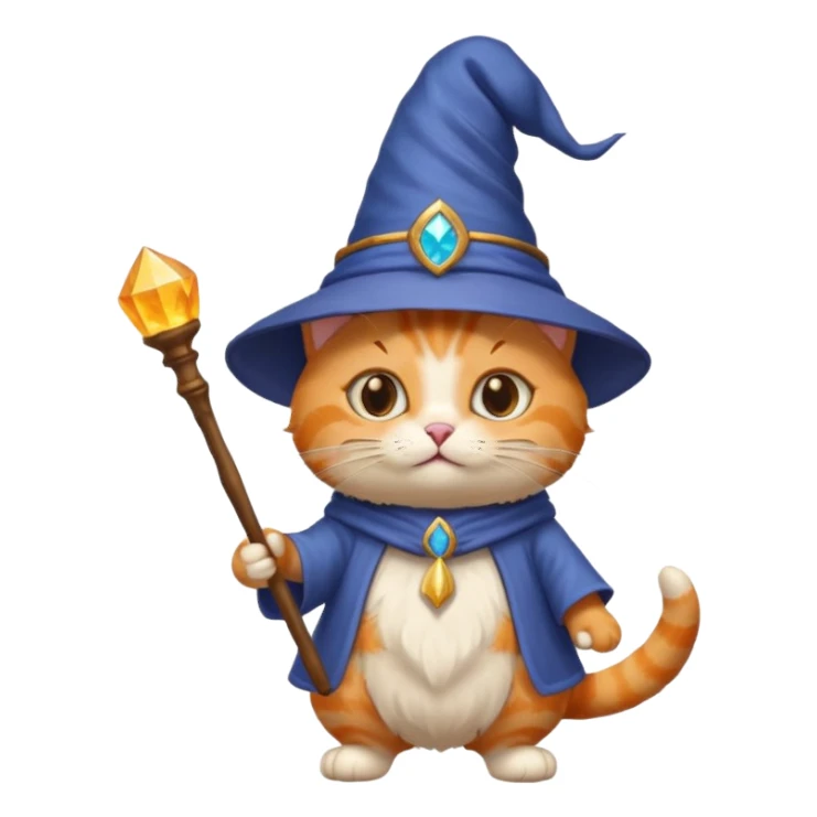 Sihirbaz kedi sticker