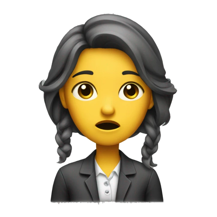 Architect girl crying sticker