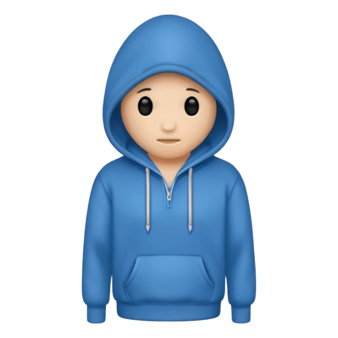 hoodie blu no laces no faces sticker