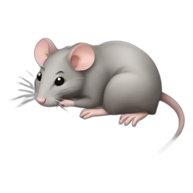 Rat qui dort sticker