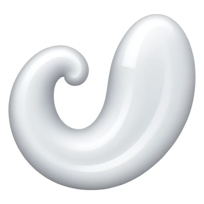 curved swirly white X sticker