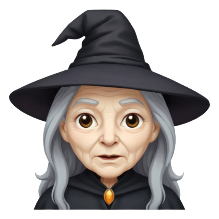 The witch Into the Woods old  sticker