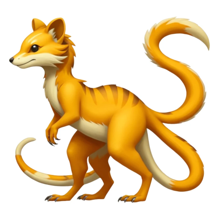 Anthropomorphic digitigrade Vernid-creature by LiLaiRa (full body) sticker