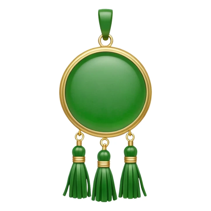 jade ade tassel pendant sticker