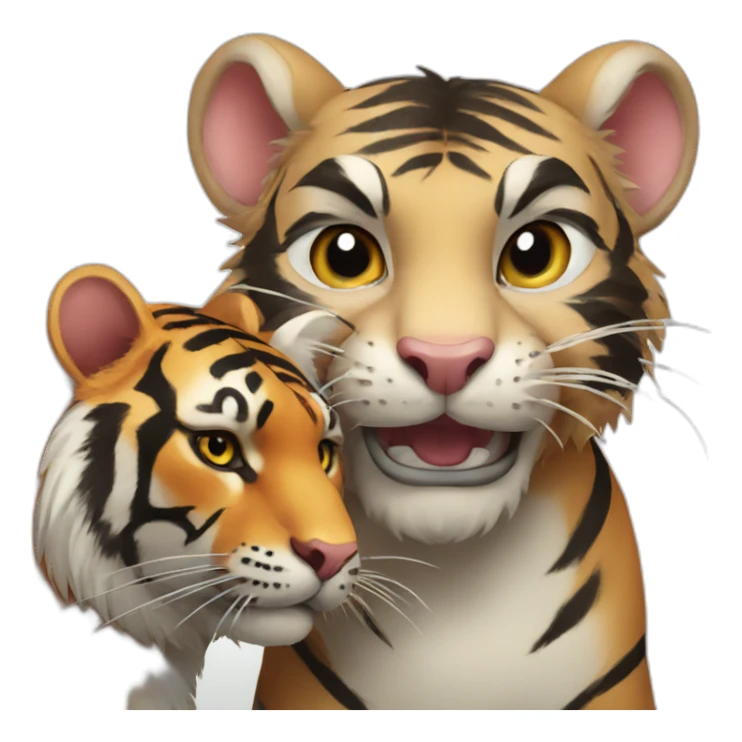 rat and Tiger sticker