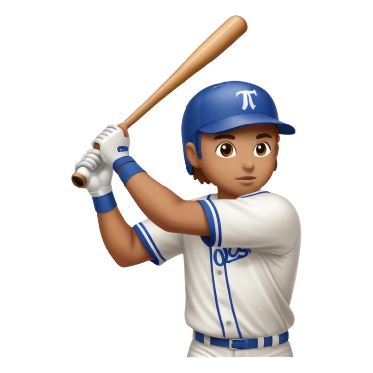 person hitting a home run sticker