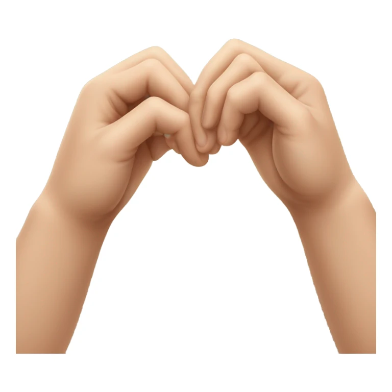 Korean finger hearth sticker