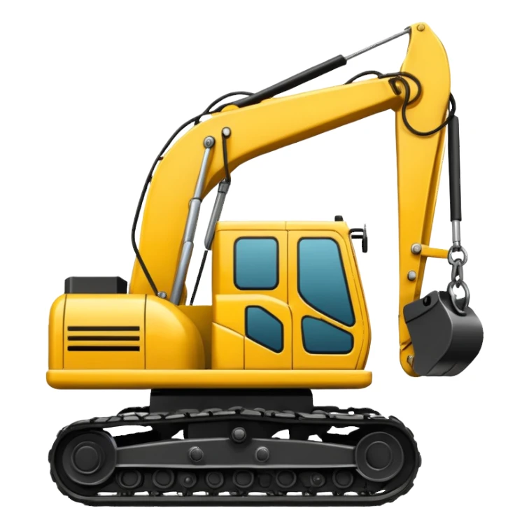 Escavadeira hidráulica sticker