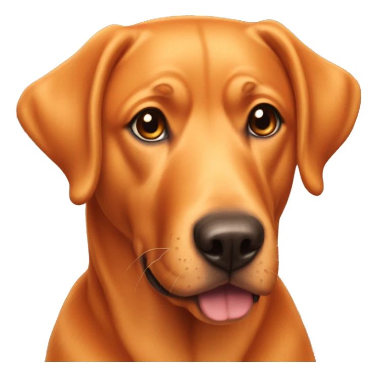 Orange dog that looks like a lab sticker