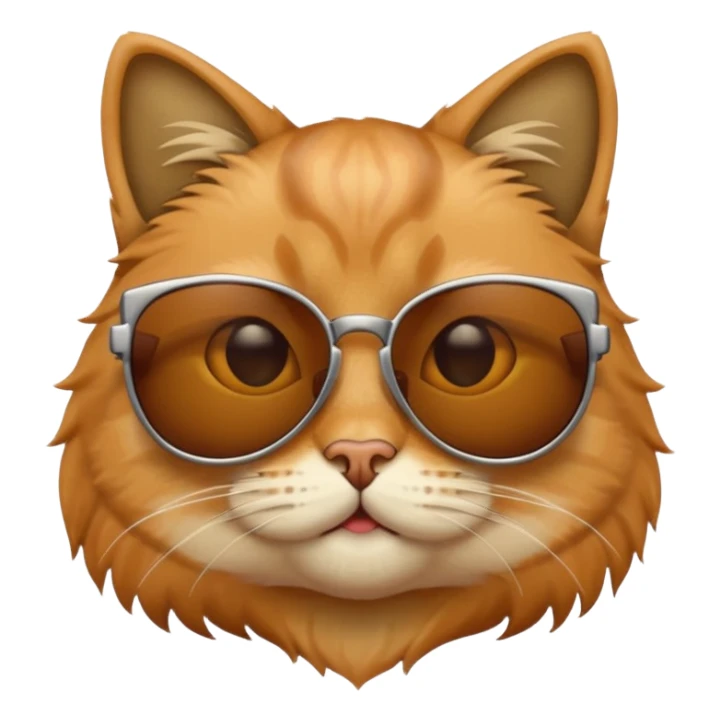 Cat wearing sunglasses sticker