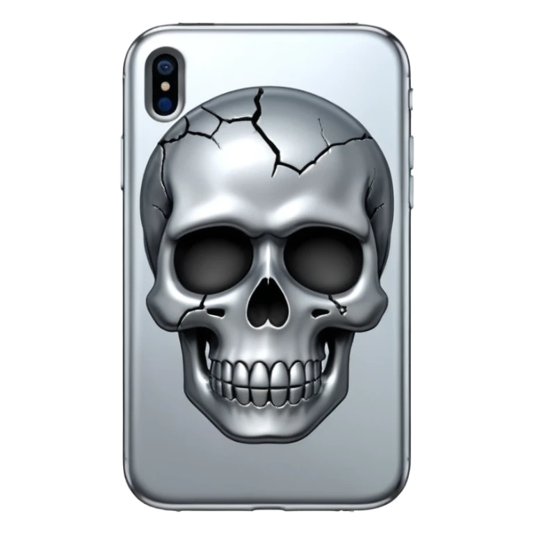 iPhone skull sticker