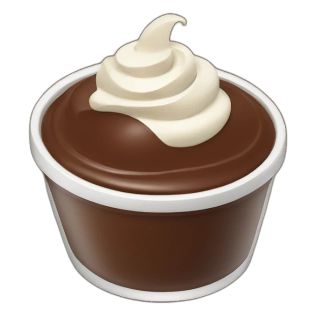 Chocolate mousse sticker