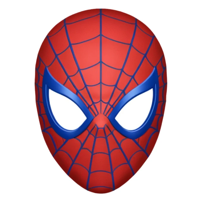 Spider man mask sticker