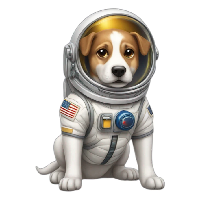 Chien astronaute sticker