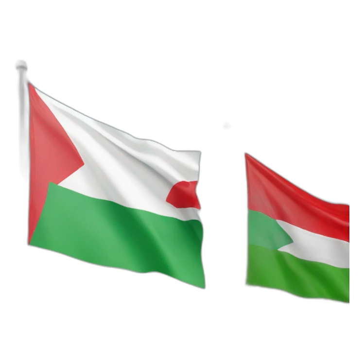 flag of ingushetia and palestine sticker